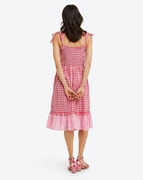 Taylor Smocked Dress Pink Gingham