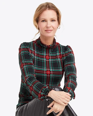 Knit Turtleneck Georgia Plaid