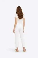 White Kick Flare Jeans