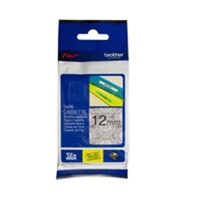 P-Touch Label Maker Lace Tape Black on Silver 12mm TZeMPSL31