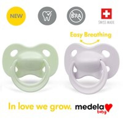 Medela Baby Pacifier Original 6-18mo Pastel 2 Pack