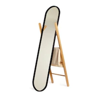 HUB FLOOR MIRROR, BLACK