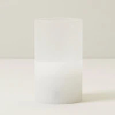 FROSTED GLASS LED CANDLE 3.5 x 6 in