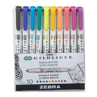 Zebra Mildliner 10-Pack Assorted