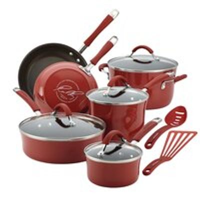 Rachael Ray 12pc Cookware Set - Cranberry 16339