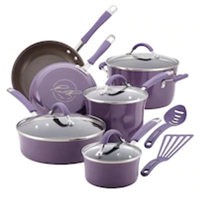 Rachael Ray 12pc Cookware Set, Lavender 16783