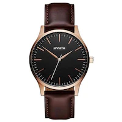 MEN'S WATCH, ROSE GOLD BROWN 40mm