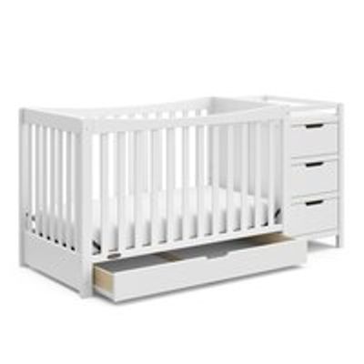 GRACO(r) REMI 4-IN-1 CONVERTIBLE CRIB AND CHANGER WHITE