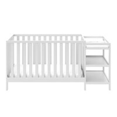 STORKCRAFT PACIFIC 4-IN-1 CONVERTIBLE CRIB AND CHANGER WHITE