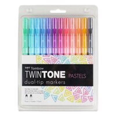 TOMBOW TWINTONE MARKER PASTEL 12PK