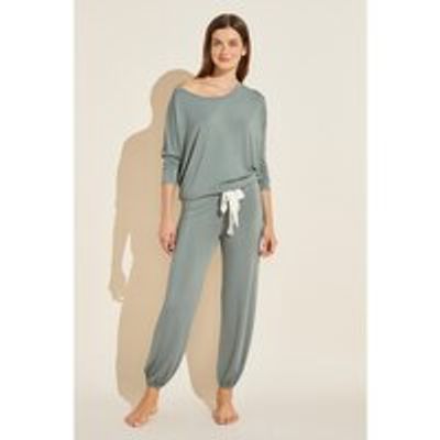 GISELE SLOUCHY PJ SET, WILLOW GREEN X-SMALL