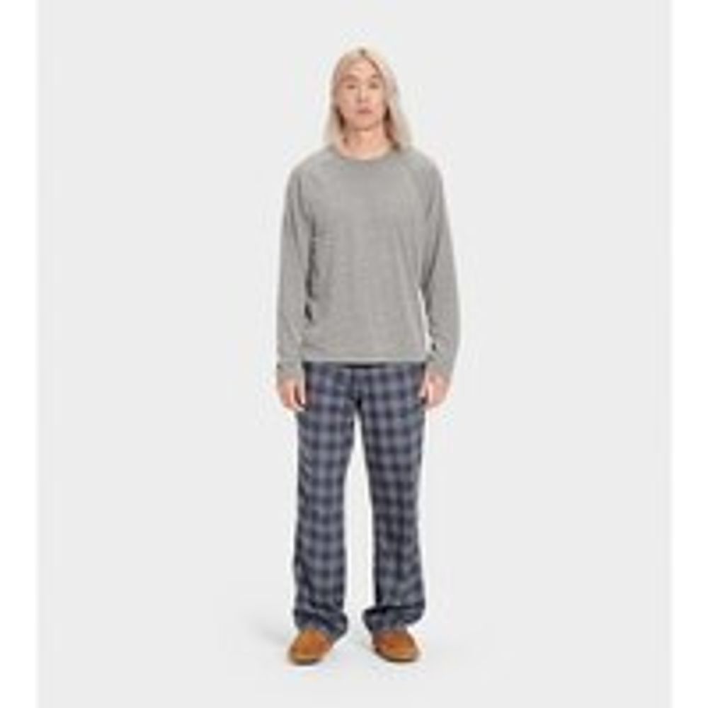 Steiner Pajama Set Plaid, Blue /Grey Heather XX-Large