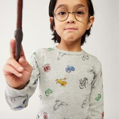 Harry Potter Grey Icon Pajama Set Size
