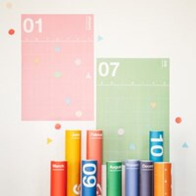 Poketo Spectrum Wall Planner & Calendar