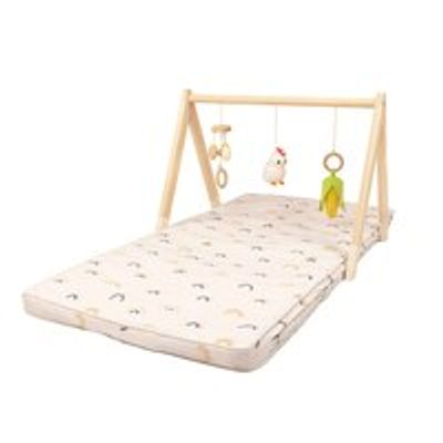 Wooden Activity Gym / Arch and Baby Floor Mat, Farm