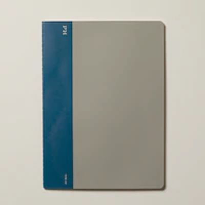 B5 CHEESECLOTH NOTEBOOK, BLUE
