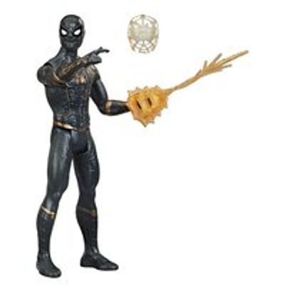 Marvel Spider-Man 6-Inch Mystery Web Gear Black and Gold Suit Spider-Man Action Figure