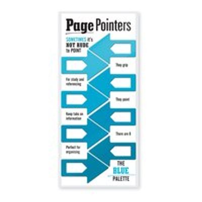 PAGE POINTERS PAGE MARKERS - BLUE