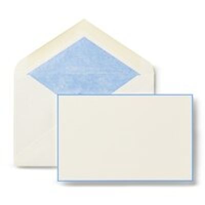 Bordered Correspondence Cards, Nile Blue