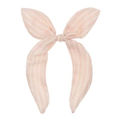 Mimi and Lula - Pink stripe coco bow alice band