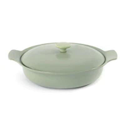 RON CAST IRON DEEP SKILLET 3.5QT GREEN