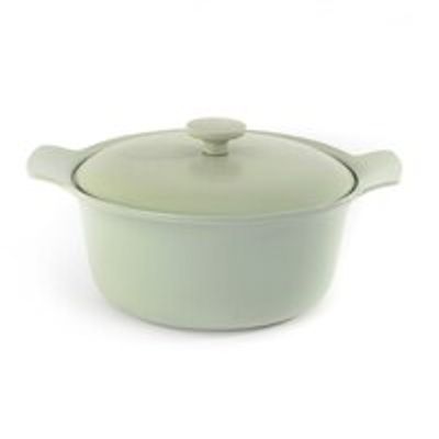 RON CAST IRON STOCK POT 4.4QT GREEN
