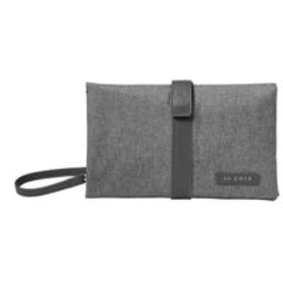 CHANGING CLUTCH, GRAY HEATHER