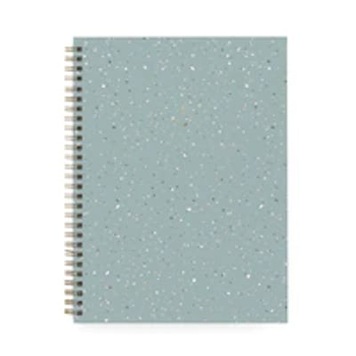 Mint Terrazzo Lined Spiral Bound Large Notebook
