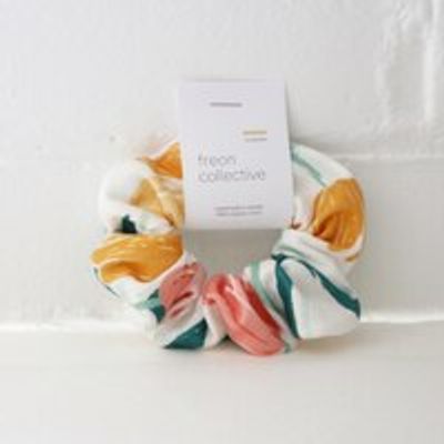 Organic Cotton Hair Scrunchie Twisted Tulips