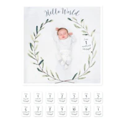 Lulujo - Baby's 1st Year - Hello World Wreath