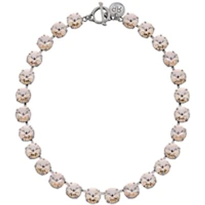 Silk Rivoli Necklace - Antique Silver