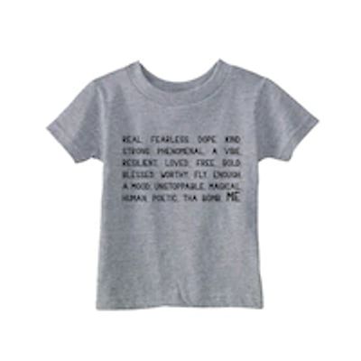 T-SHIRT AFFIRMATIONS HEATHER GREY 3-4 YEARS