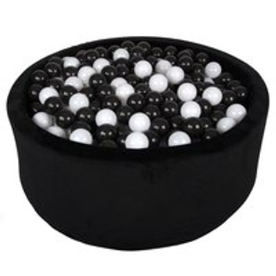 Medium Black Velvet Ball Pit + 200 Balls