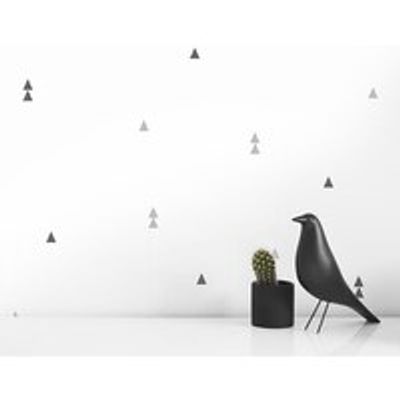 small triangle wall decal gray