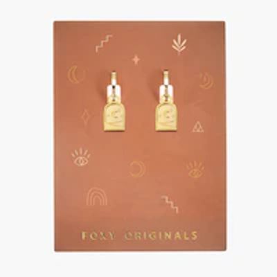 Luna Earrings, Gold