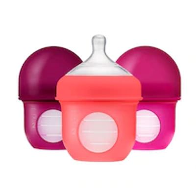 Boon NURSH 4oz Bottle 3pk - Pink Multi