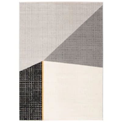 Visby Black Rug, 3'11" x 5'7"