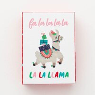 Holiday Boxed Cards Fa la Llama Set of 12
