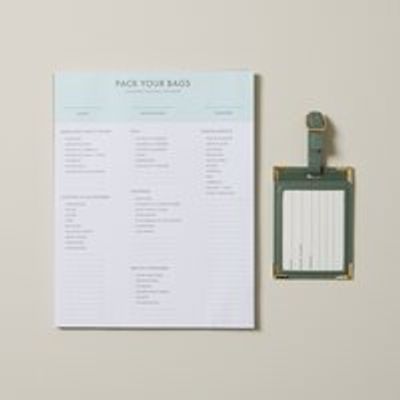 PACKING LIST & LUGGAGE TAG SET, SOHO CATS