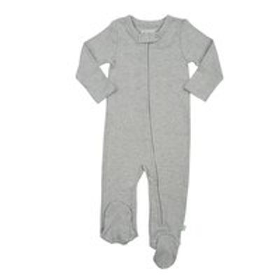 100% Organic Single Footie Basics - Size 0 - 3 Months - Heather
