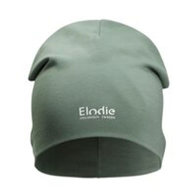 Cotton Logo Beanie, Hazy Jade 6-12 months