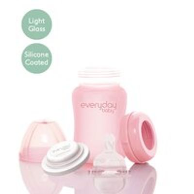 Glass Baby Bottle, with Protective Silicone Coating ( ml