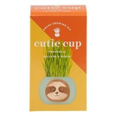 CUTIE CUP GRASS GROWING KIT - SLOTH