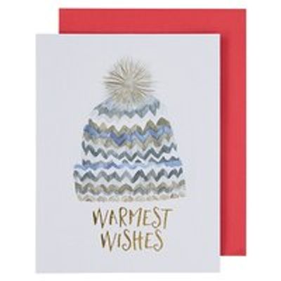 Holiday Boxed Cards Chevron Hat