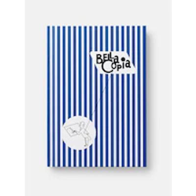 PdiPigna - Bella Copia Notebook, Hard Cover, Ruled, Blue