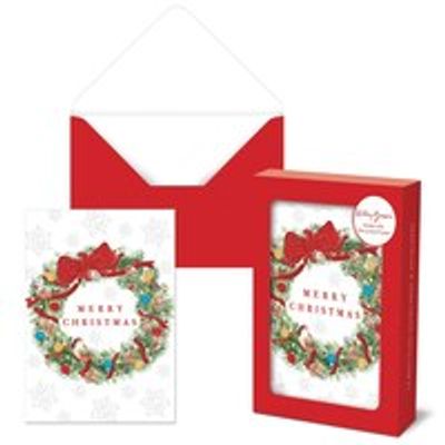 Traditional Wreath Holiday Note Cards