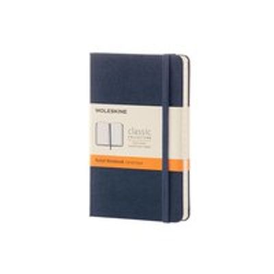 Moleskine Classic Notebook, Ruled/Lined, Hard Cover, Pocket (3.5" x 5.5"), Sapphire Blue