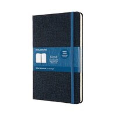 Blend Notebook, Ruled/Lined, Hard Cover, Large, Blue