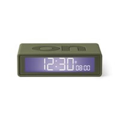 FLIP+ Radio-controlled reversible LCD Alarm Clock, Khaki