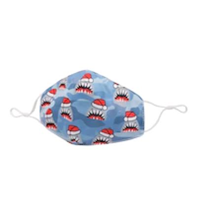 OMG Accessories Kids Non Medical Face Mask Holiday Shark Camo Printed